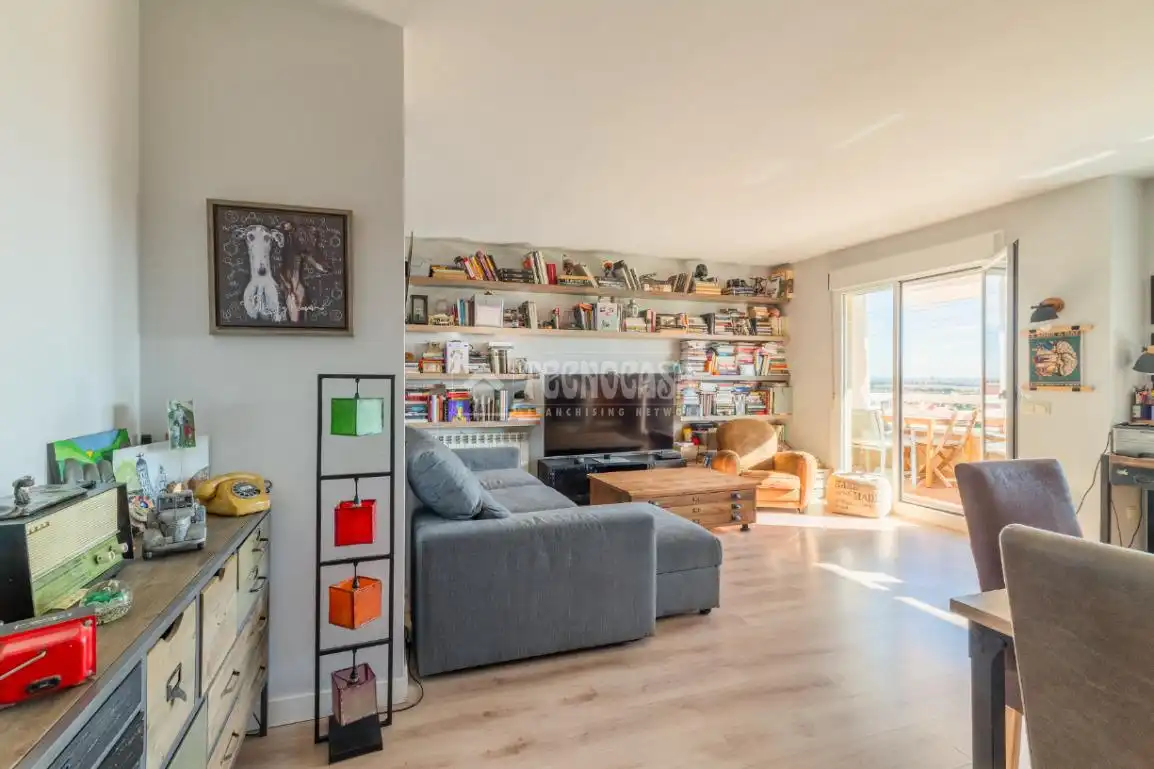 Wohnzimmer von Wohnung zum Verkauf in Arroyomolinos (Madrid) mit Klimaanlage, Heizung und Terrasse