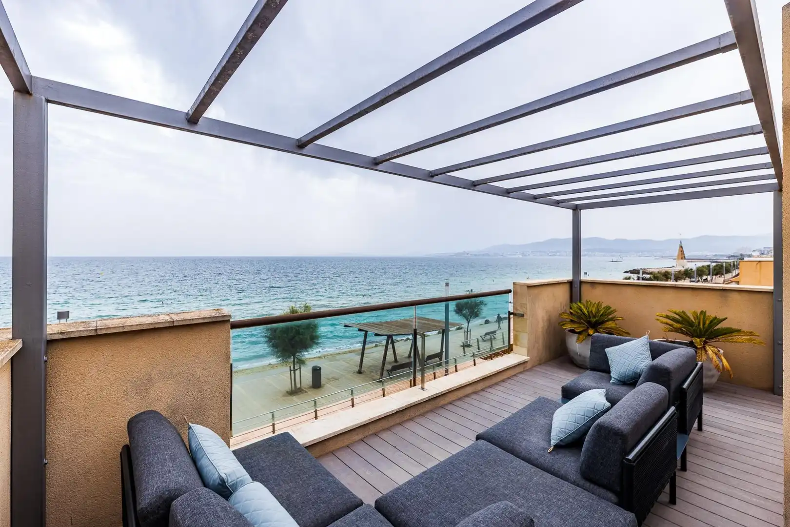 Terraza de Casa adosada de alquiler en  Palma de Mallorca con Aire acondicionado, Jardín privado y Terraza