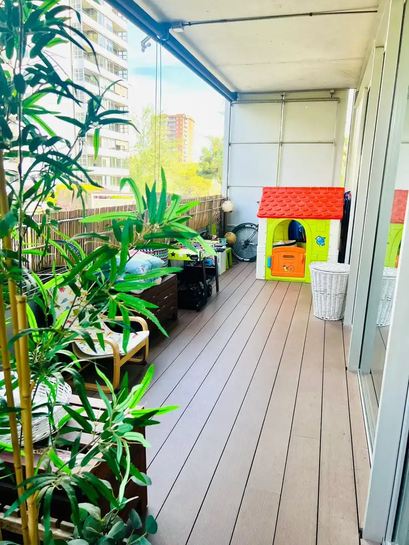 Terrasse von Wohnung zur Miete in Barcelona mit Klimaanlage, Heizung und Parkett