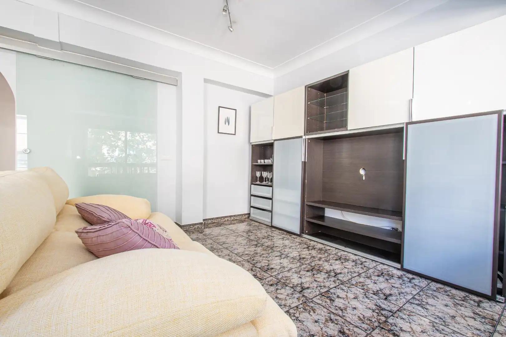 Living room of Flat for sale in  Palma de Mallorca  with Air Conditioner, Furnished and Balcony