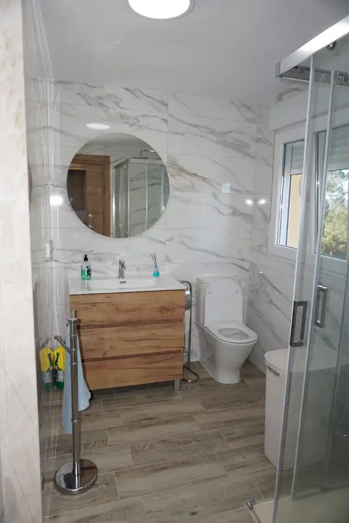 Baño de Casa o chalet en venta en Santiso con Calefacción, Jardín privado y Amueblado