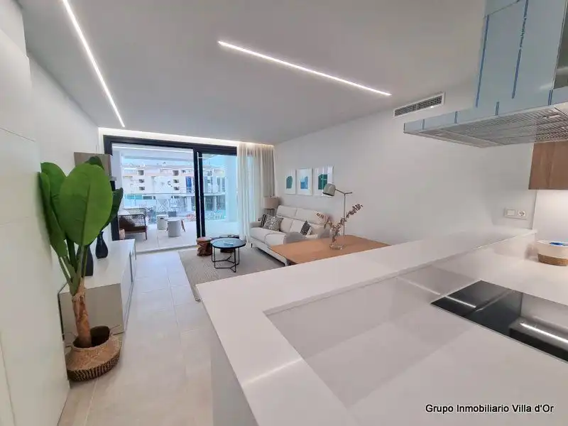Sala de estar de Ático en venta en Dénia con Aire acondicionado, Calefacción y Piscina comunitaria