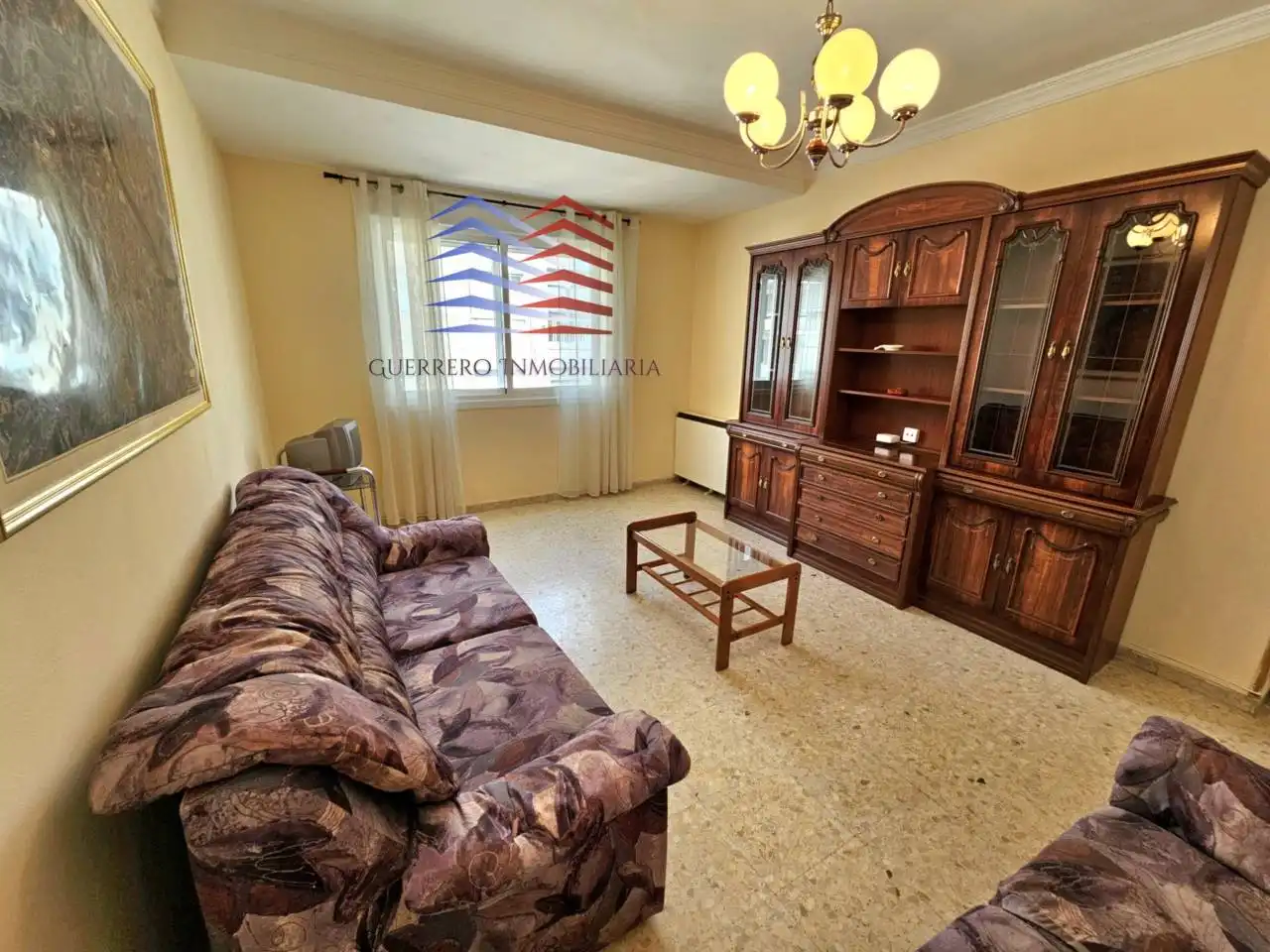Living room of Flat for rent in Ourense Capital   with Heating, Furnished and Balcony