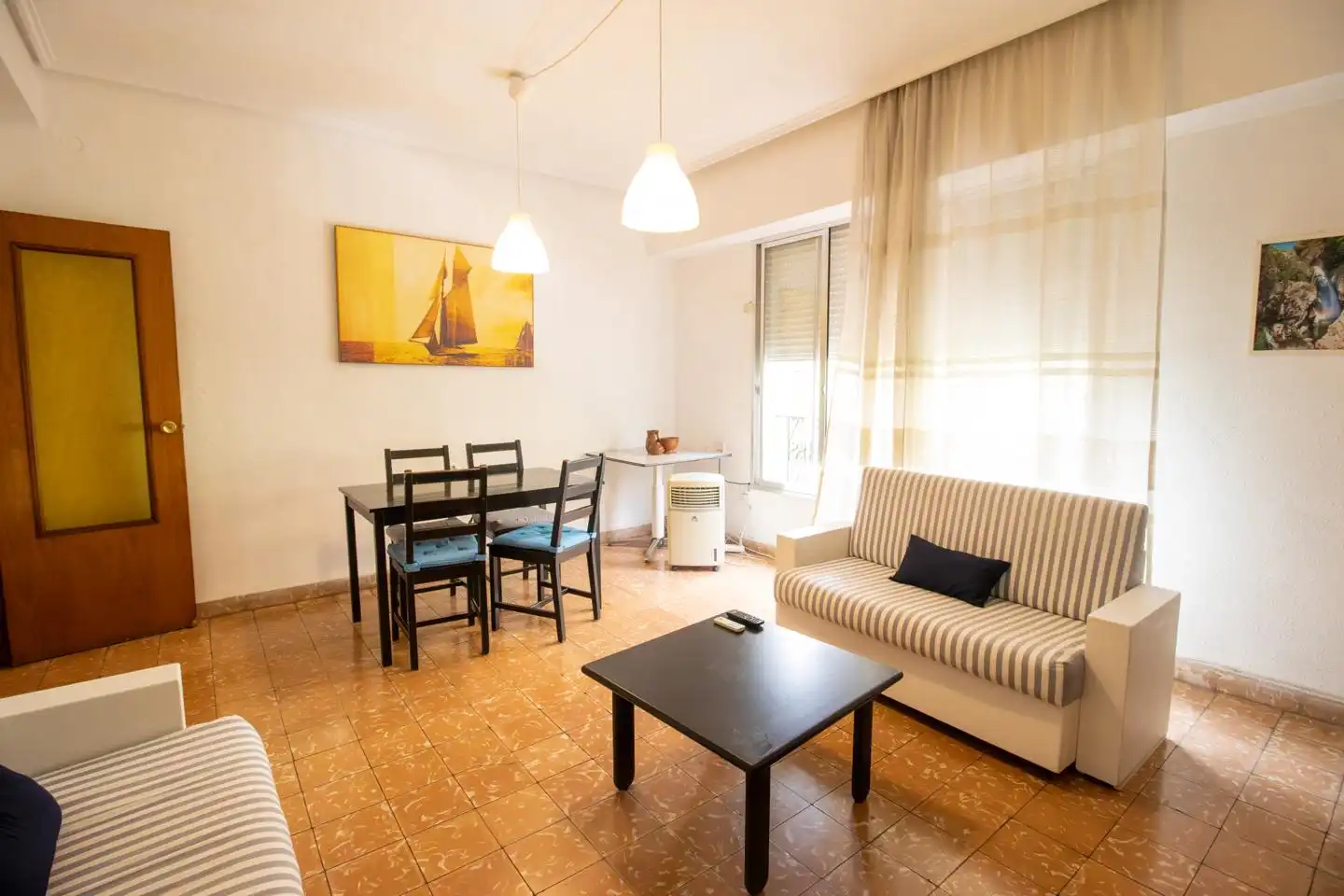 Wohnzimmer von Wohnung zur Miete in Valencia mit Möbliert