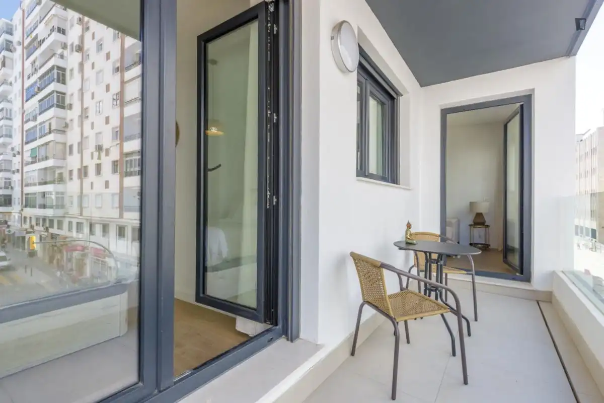 Balcony of Apartments for rent in Málaga  with Air Conditioner, Furnished and Oven