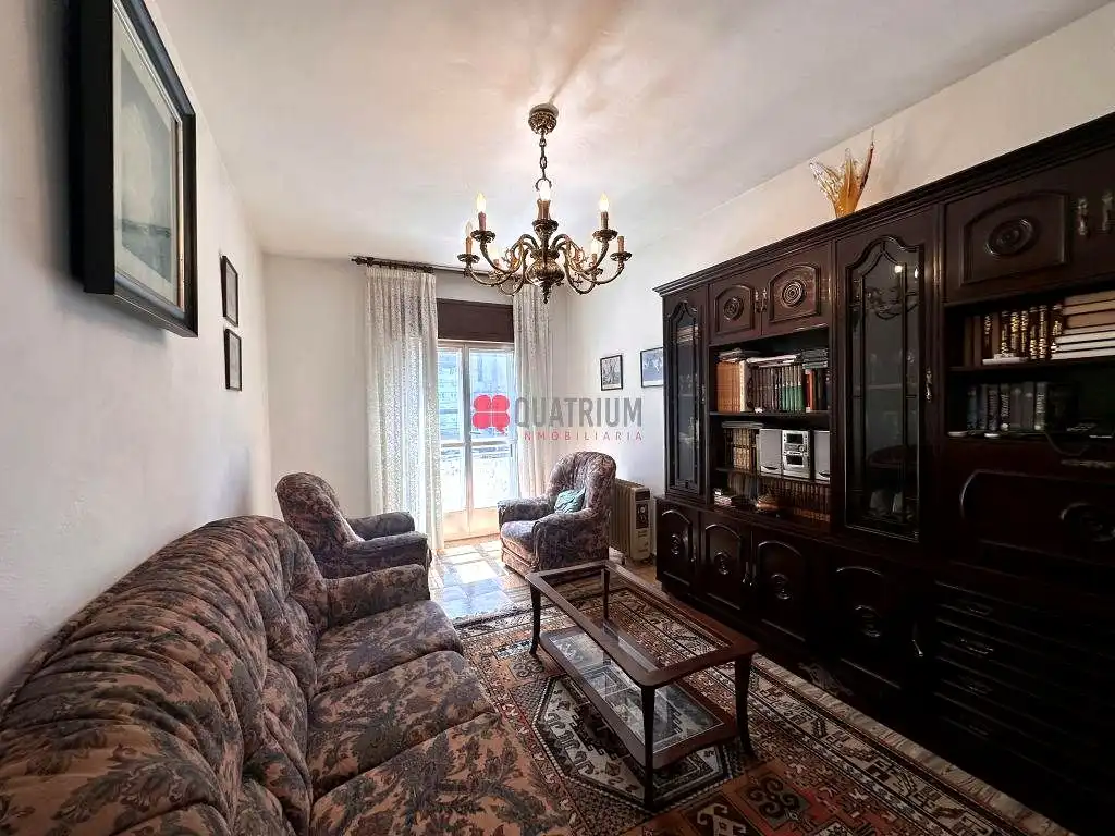 Sala d'estar de Casa o xalet en venda en Santiago de Compostela  amb Terrassa, Traster i Balcó