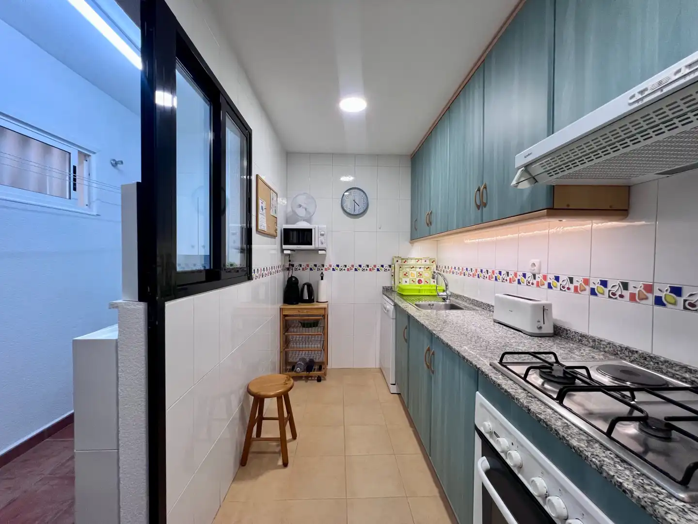 Kitchen of Flat for rent in Villajoyosa / La Vila Joiosa  with Air Conditioner, Private garden and Terrace