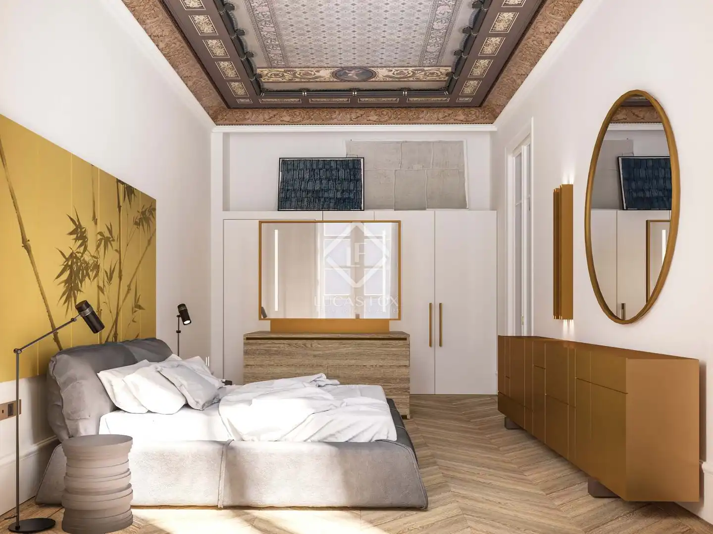 Schlafzimmer von Wohnung zum Verkauf in Barcelona mit Klimaanlage, Heizung und Möbliert