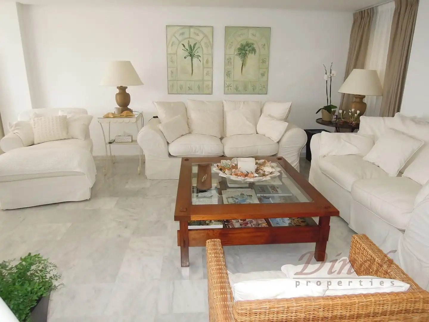 Wohnzimmer von Wohnungen zur Miete in Altea mit Klimaanlage, Heizung und Möbliert