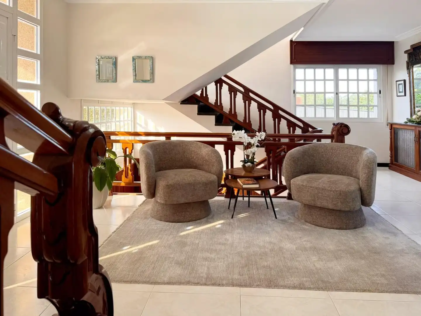 Sala de estar de Casa o chalet en venta en Barro con Calefacción, Jardín privado y Terraza