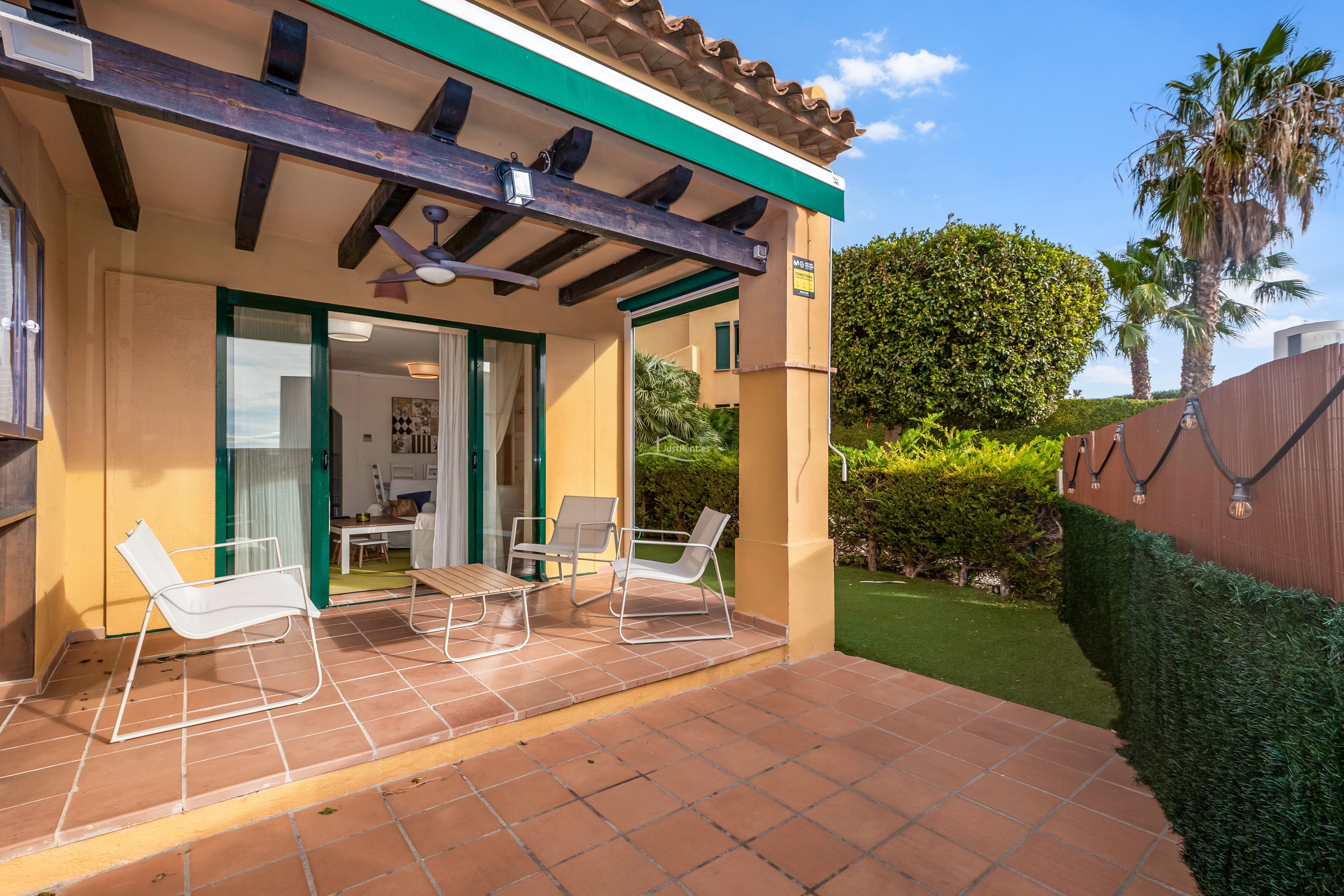 Terrace of Single-family semi-detached to rent in Finestrat  with Air Conditioner, Private garden and Terrace