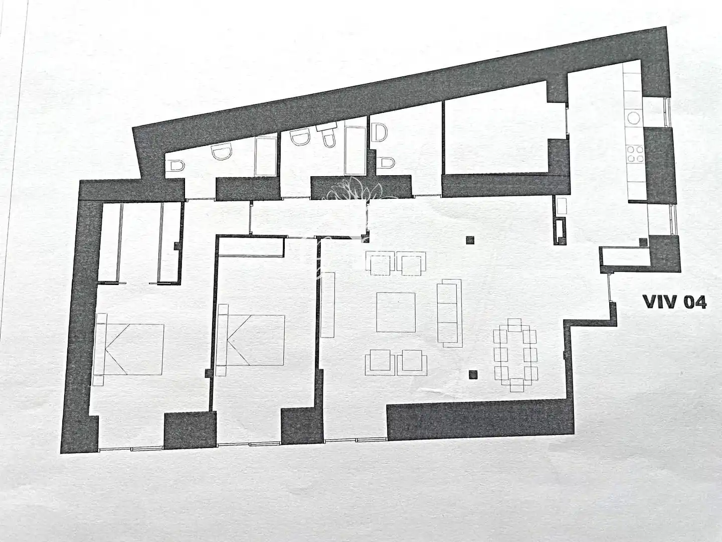 Wohnung zum Verkauf in Ares mit Heizung, Terrasse und Ofen