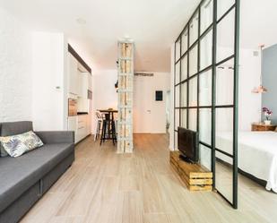 Living room of Flat to rent in  Madrid Capital  with Air Conditioner, Furnished and Balcony