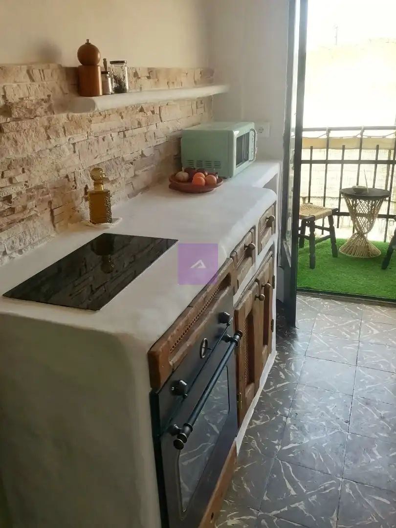Cuina de Apartament en venda en Cullera amb Moblat i Balcó