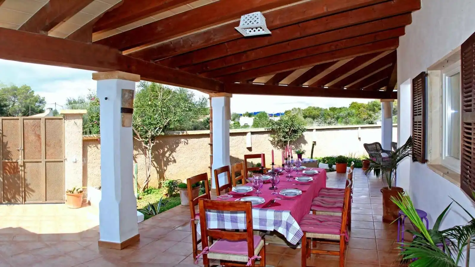 Terrassa de Finca rústica de lloguer en Santanyí