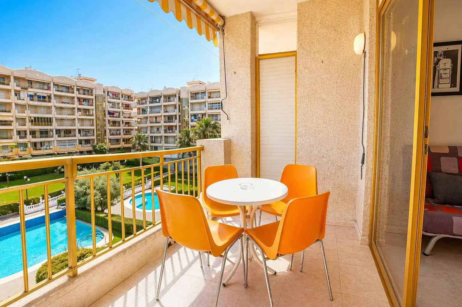 Terraza de Apartamento en venta en Salou con Jardín privado, Terraza y Amueblado
