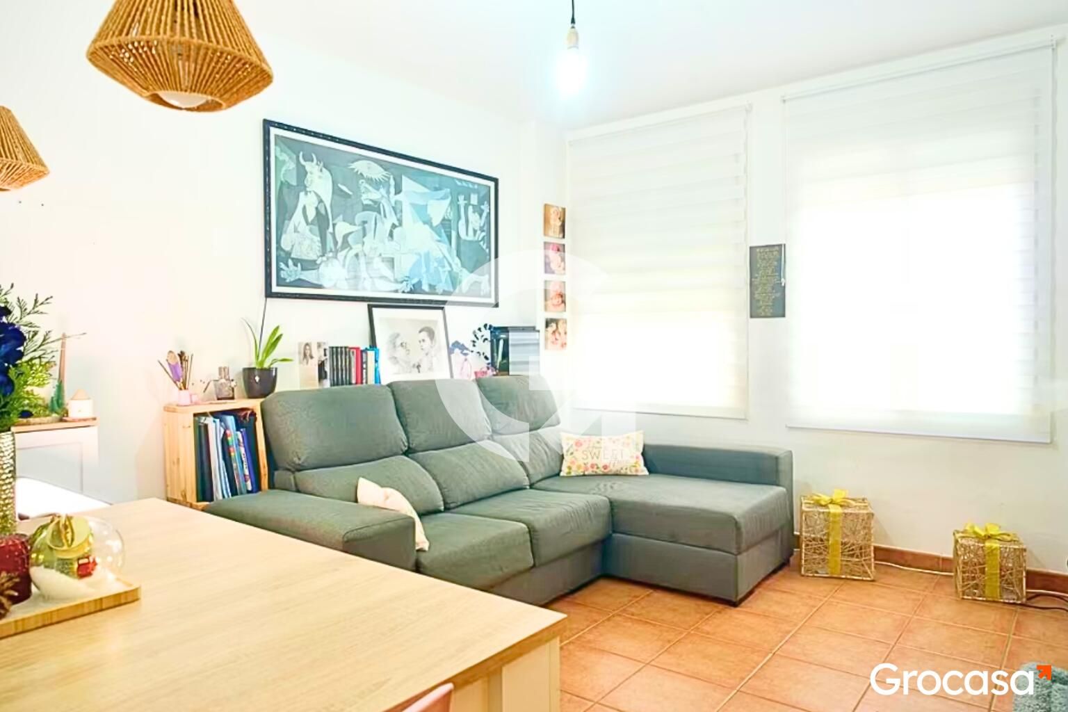 Sala de estar de Piso en venta en Vilanova i la Geltrú con Calefacción y Balcón