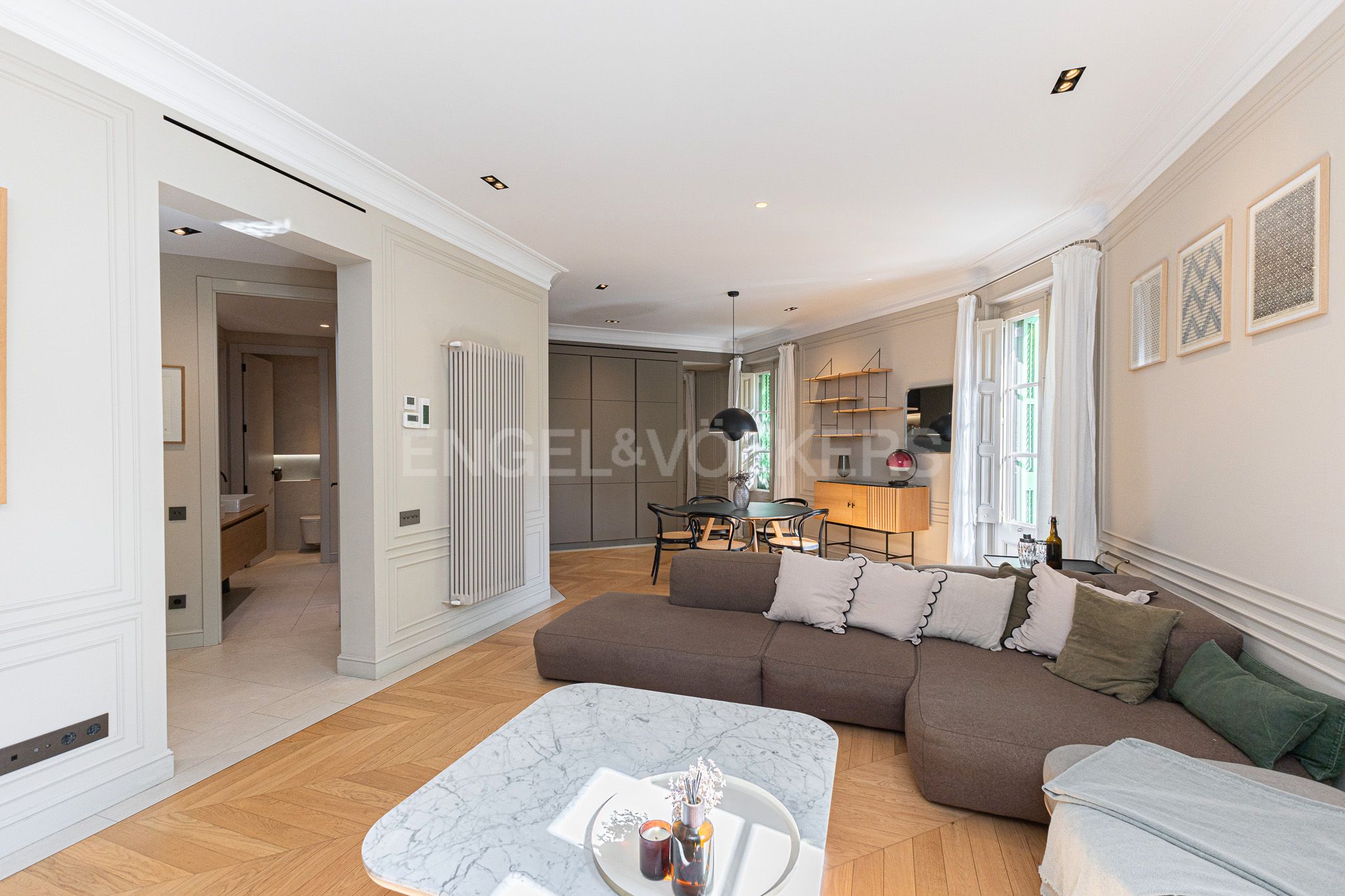 Living room of Apartment for sale in  Barcelona Capital  with Air Conditioner, Heating and Terrace