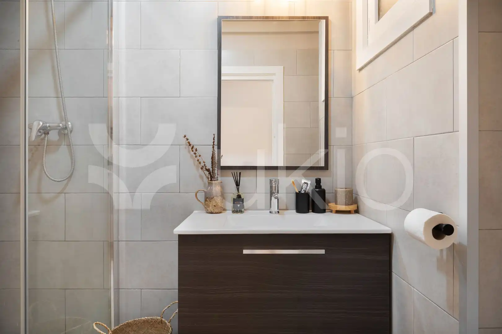 Badezimmer von Wohnungen zur Miete in Barcelona mit Klimaanlage, Möbliert und Ofen
