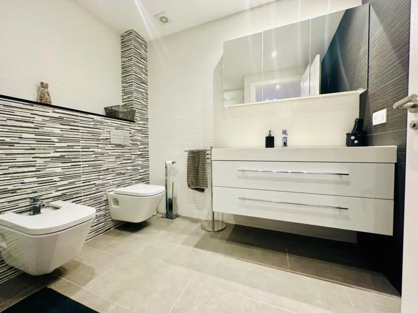 Bathroom of Houses for sale in Alcanar  with Air Conditioner, Private garden and Parquet flooring