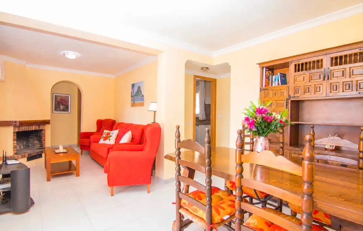 Sala de estar de Casa o chalet de alquiler en Benissa con Aire acondicionado, Calefacción y Jardín privado
