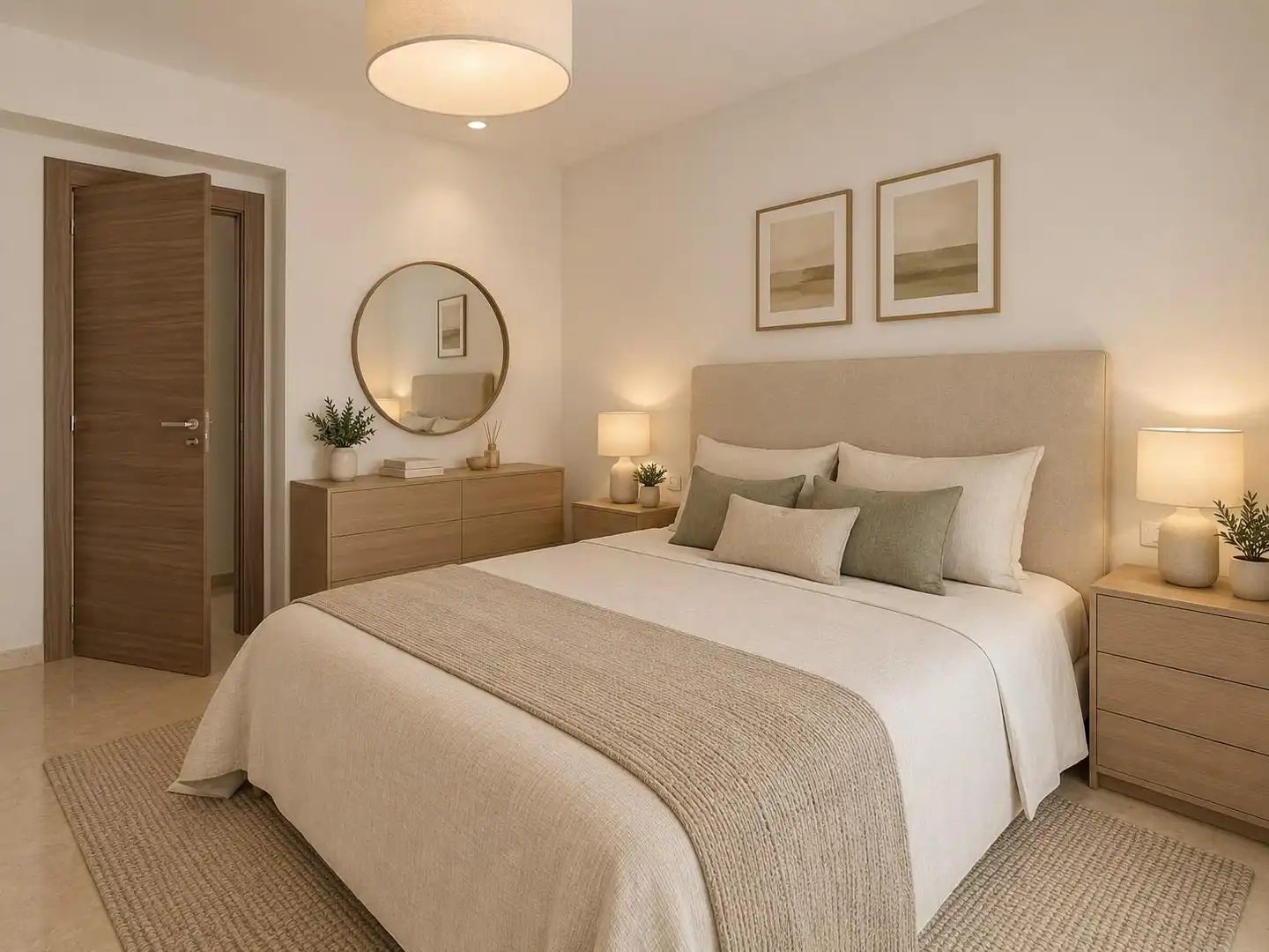 Bedroom of Flat for sale in Benetússer  with Air Conditioner, Heating and Balcony