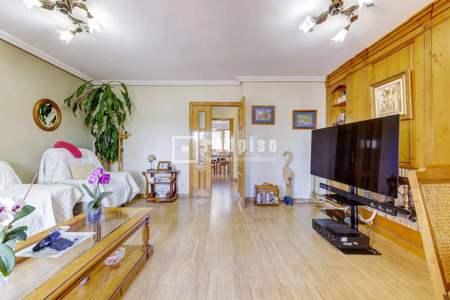 Sala de estar de Casa o chalet en venta en Las Rozas de Madrid con Aire acondicionado, Calefacción y Jardín privado