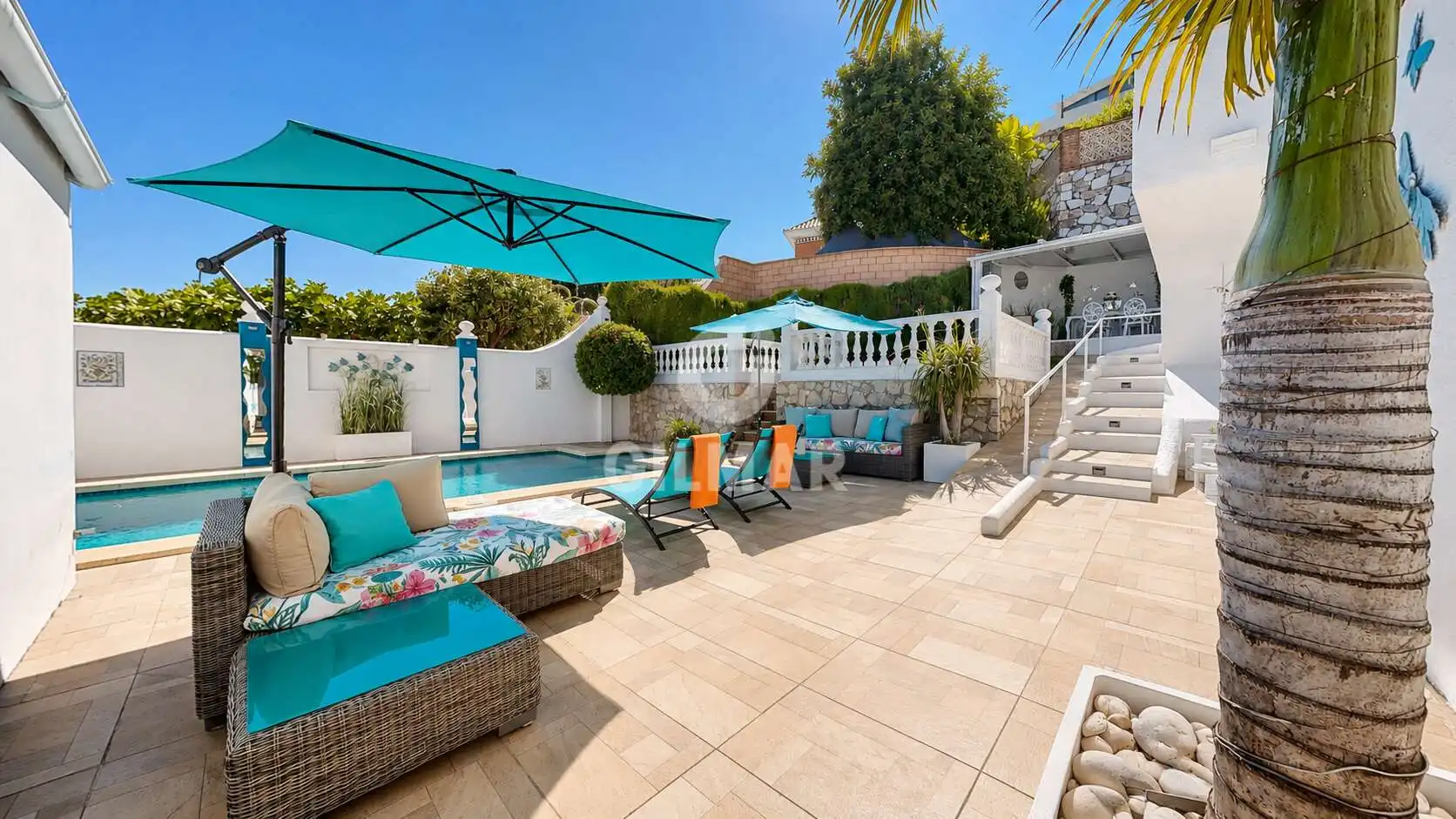 Terrassa de Casa o xalet en venda en Benalmádena amb Calefacció, Jardí privat i Piscina