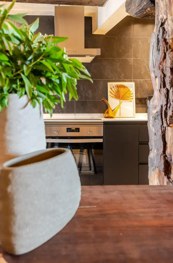 Cocina de Finca rústica en venta en Venta del Moro con Jardín privado, Terraza y Amueblado