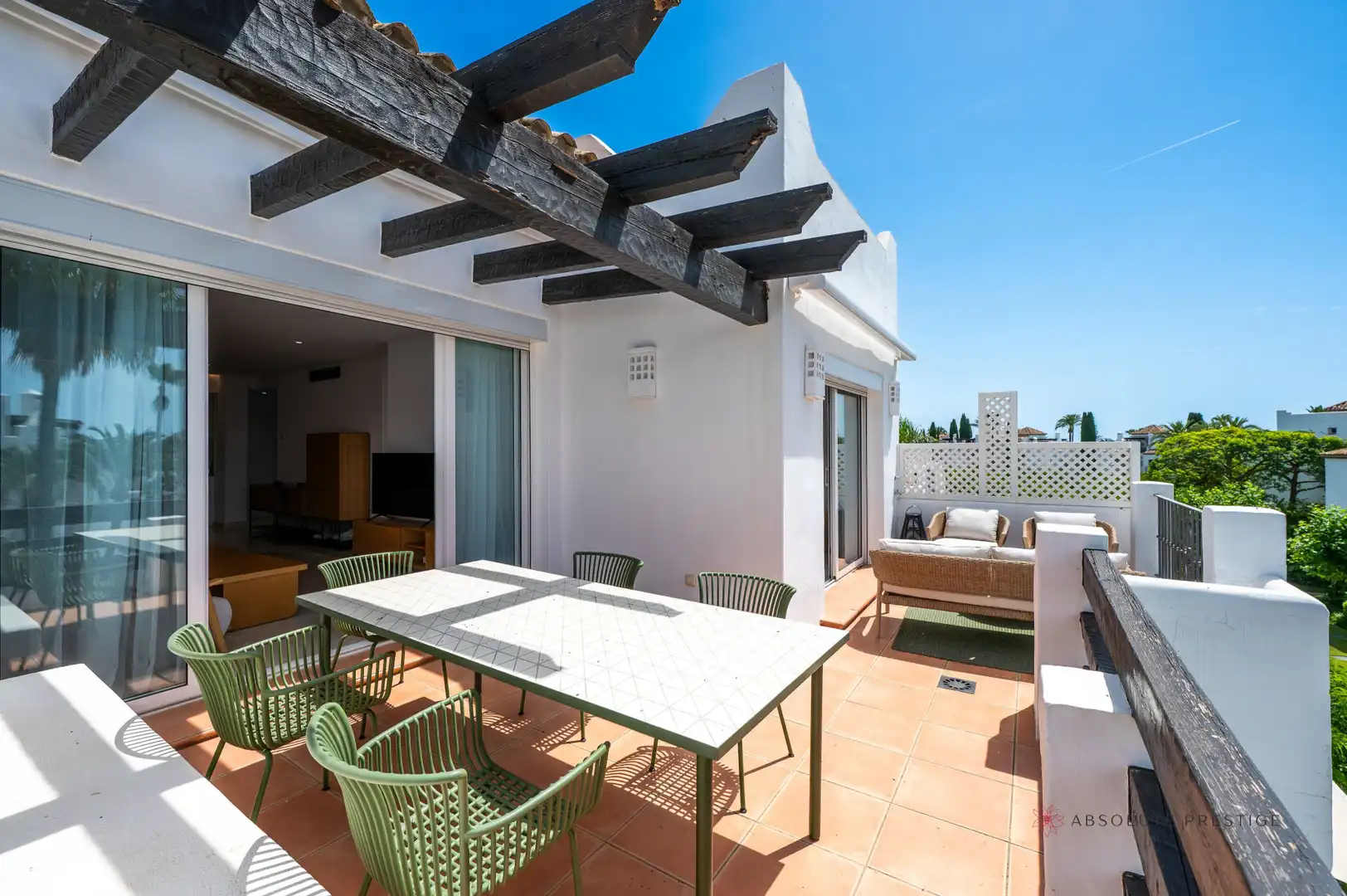 Terrace of Attic for rent in Estepona  with Air Conditioner, Terrace and Swimming Pool