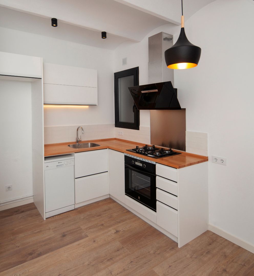 Cuina de Pis en venda en  Barcelona Capital amb Aire condicionat, Calefacció i Parquet