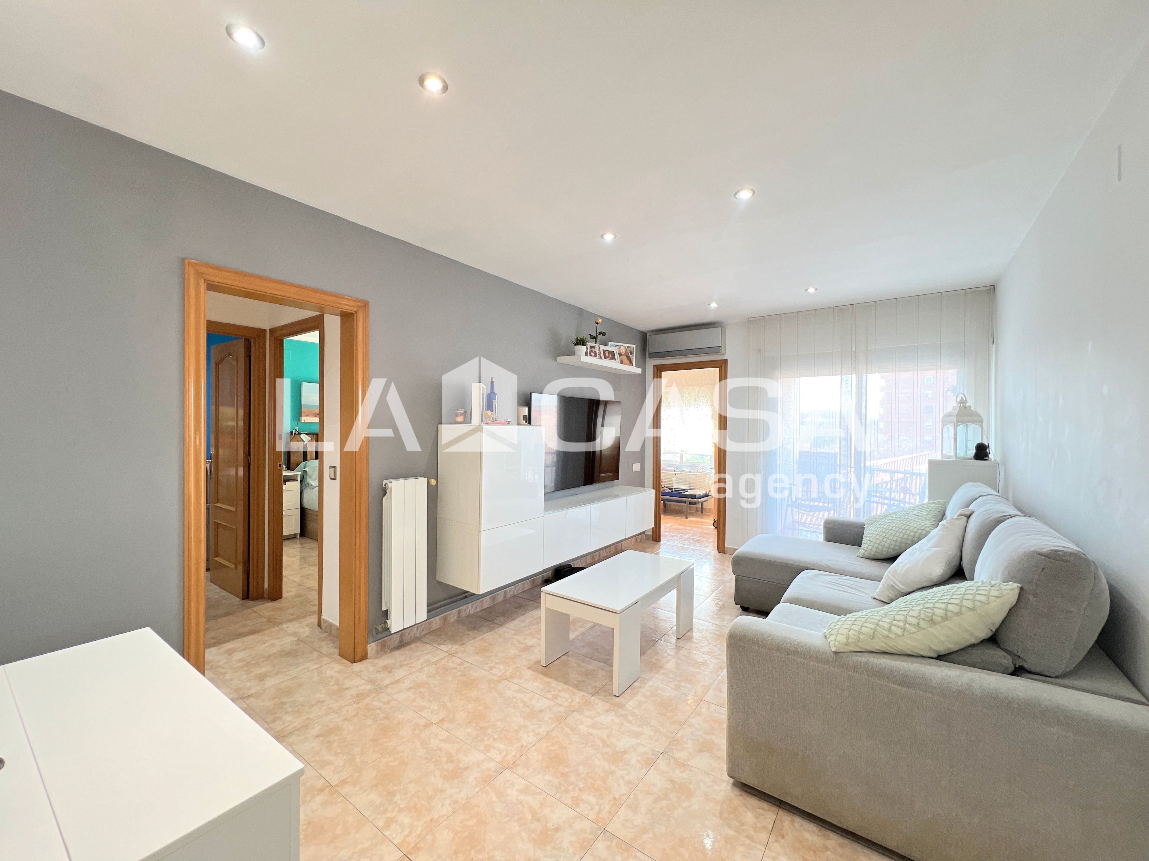 Wohnzimmer von Wohnung zum Verkauf in Badalona mit Heizung und Balkon