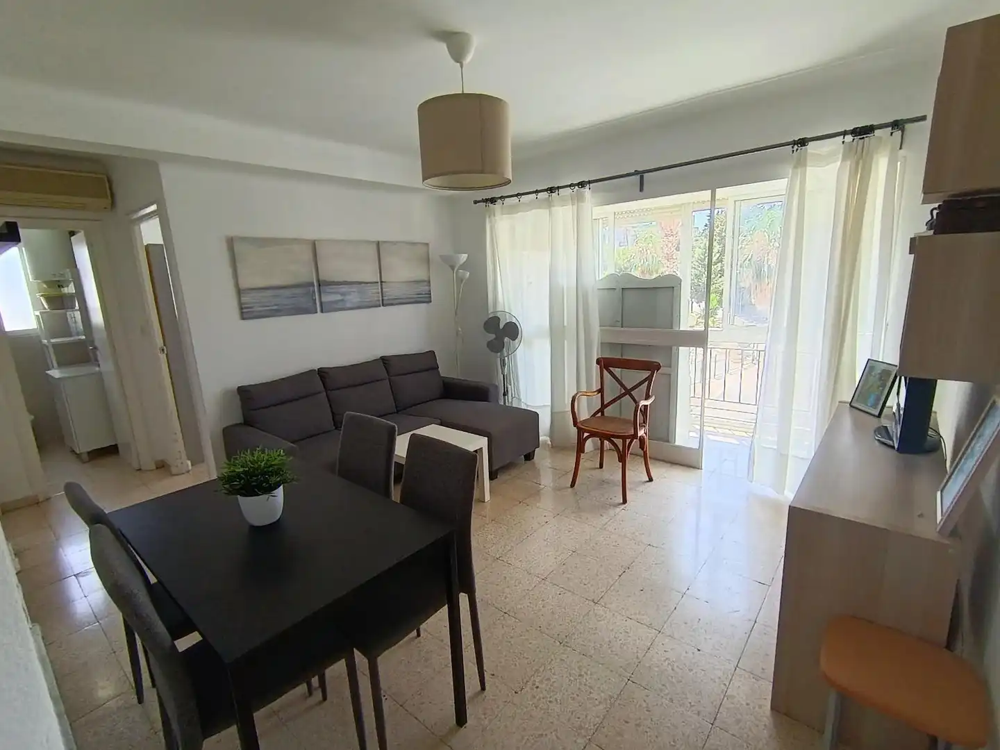 Sala de estar de Piso en venta en Málaga con Aire acondicionado y Terraza
