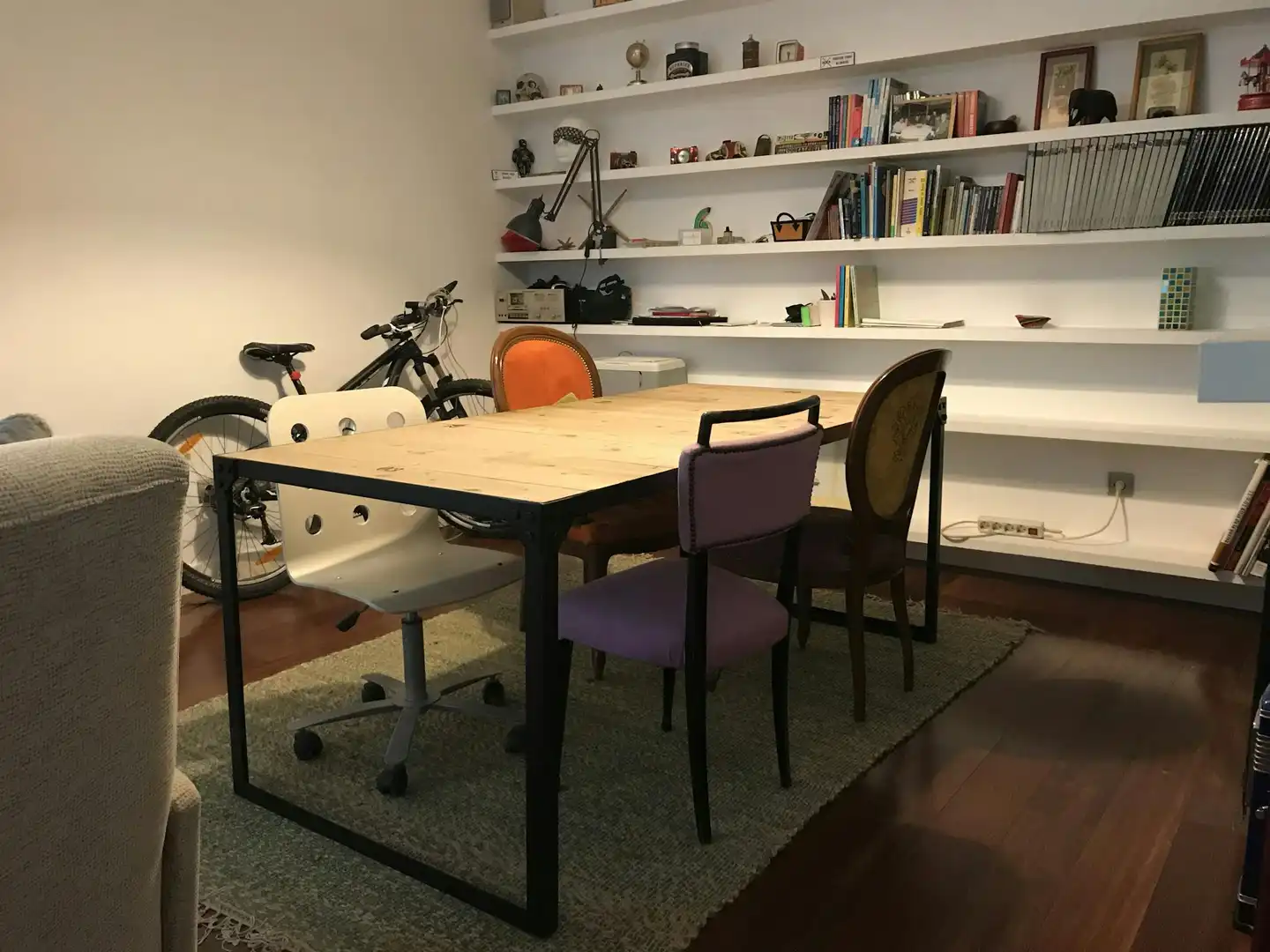 Dining room of Flat for rent in Madrid  with Air Conditioner, Heating and Furnished