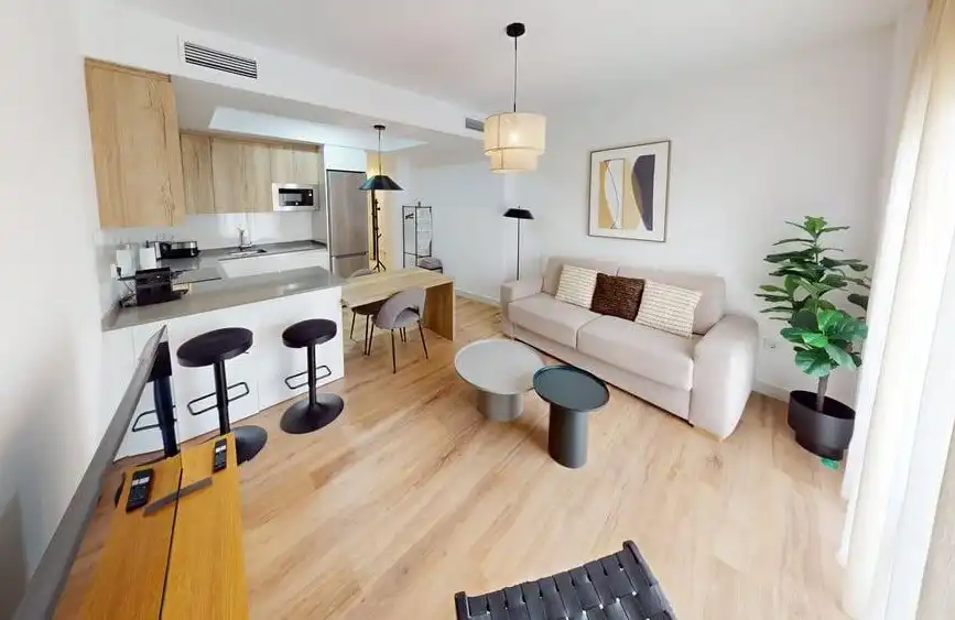 Sala de estar de Estudio en venta en Málaga con Aire acondicionado, Calefacción y Amueblado