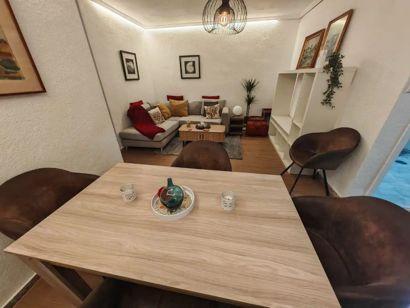 Sala d'estar de Casa adosada de lloguer en El Campello amb Aire condicionat i Terrassa