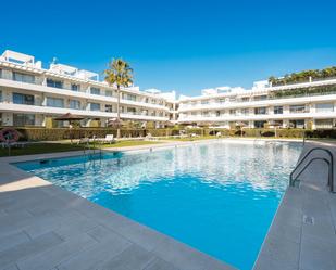Exterior view of Flat for sale in Estepona  with Private garden, Terrace and Swimming Pool