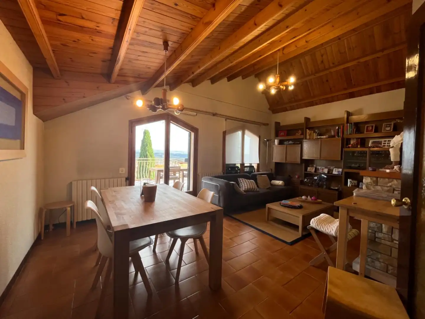 Sala d'estar de Casa o xalet en venda en Cervera amb Calefacció, Jardí privat i Terrassa