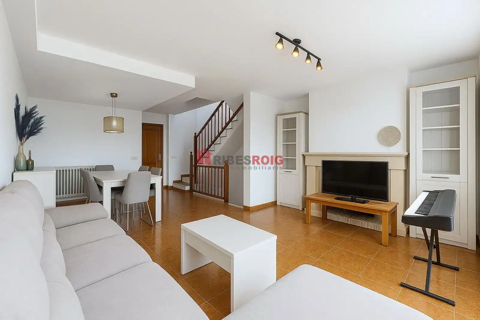 Living room of Detached homes for sale in Sant Pere de Ribes  with Air Conditioner, Heating and Private garden