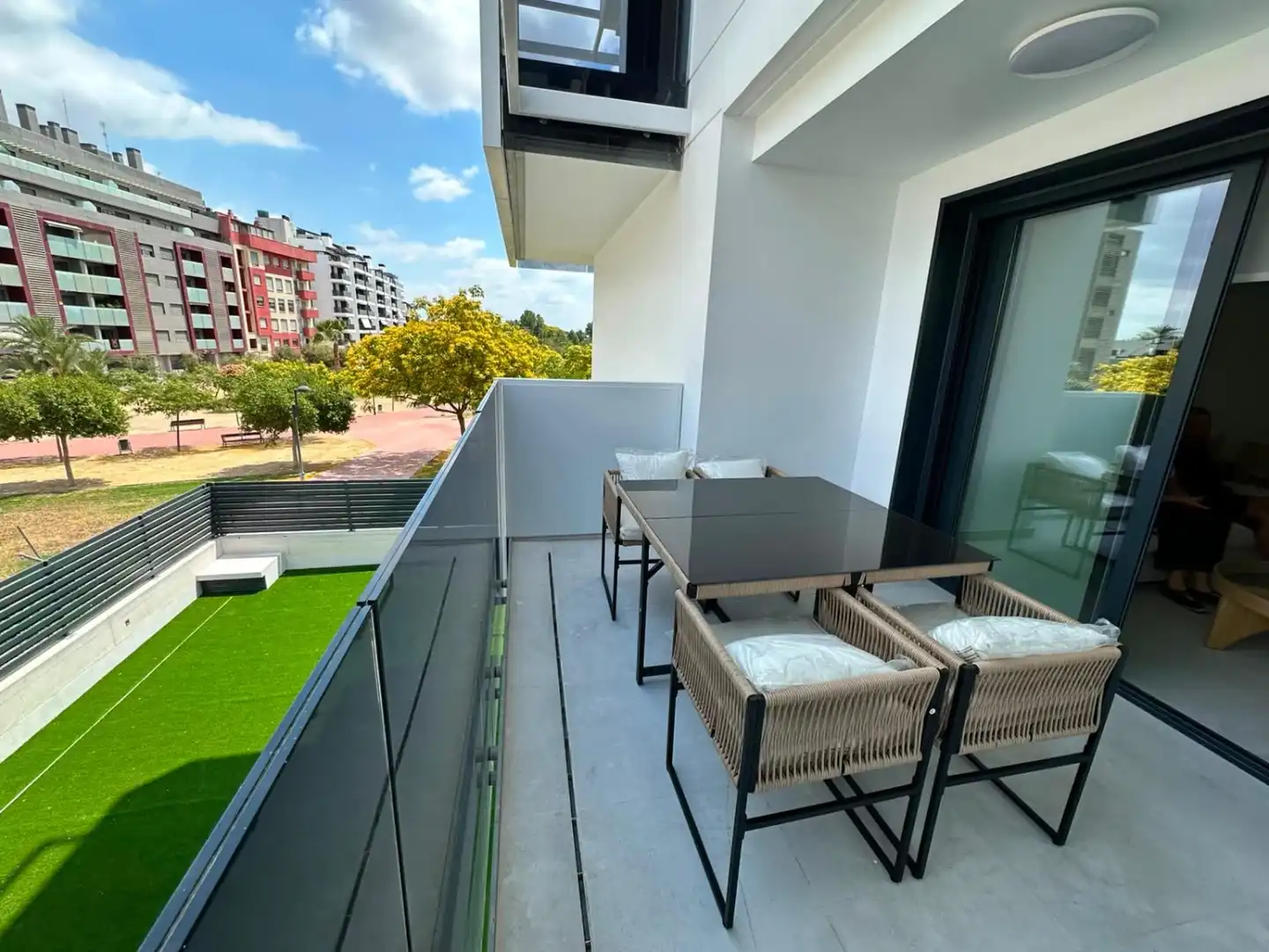 Terrassa de Pis de lloguer en Murcia amb Aire condicionat, Calefacció i Piscina