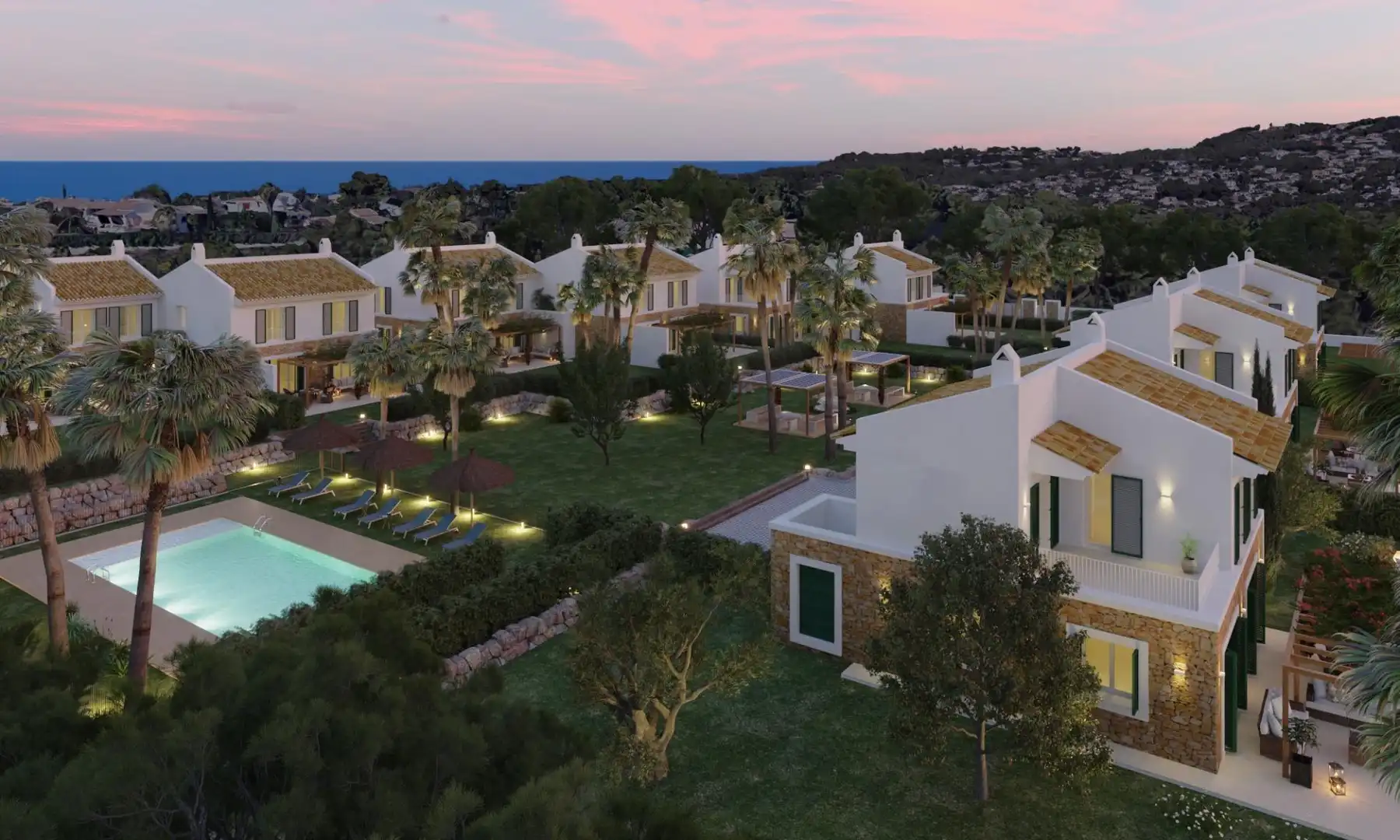 Vista exterior de Casa o chalet en venta en Jávea / Xàbia con Jardín privado, Terraza y Piscina comunitaria