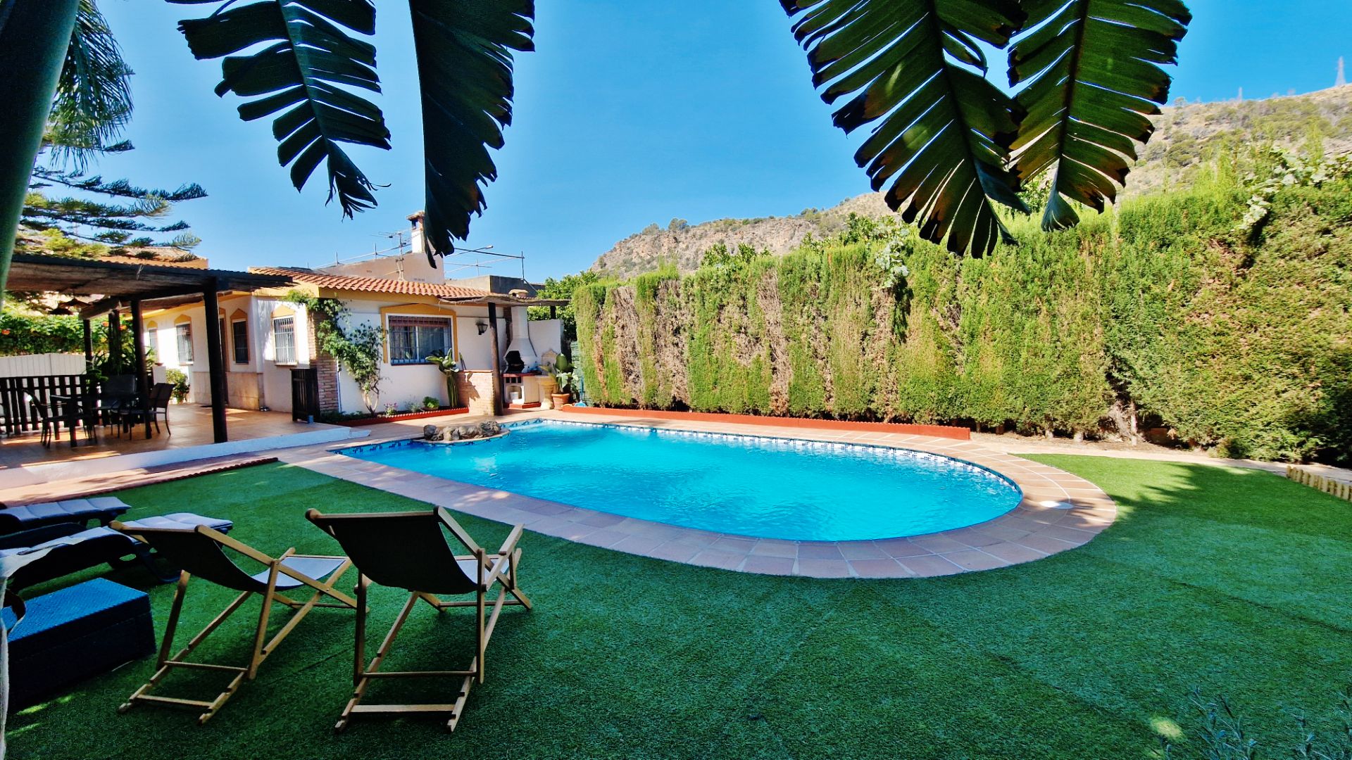 Garden of Country house to rent in Vélez de Benaudalla  with Air Conditioner, Heating and Private garden