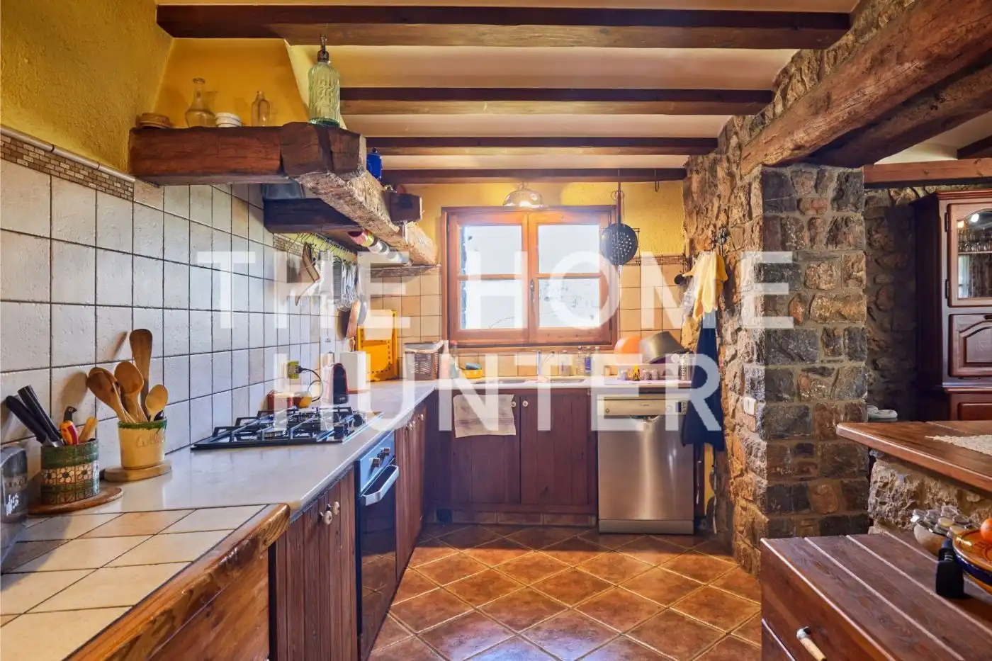 Cuina de Casa o xalet en venda en Saldes amb Calefacció, Jardí privat i Terrassa