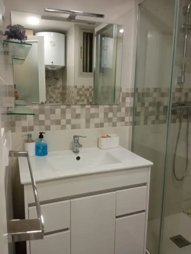 Bathroom of Flat for rent in Valencia  with Parquet flooring, Furnished and Oven