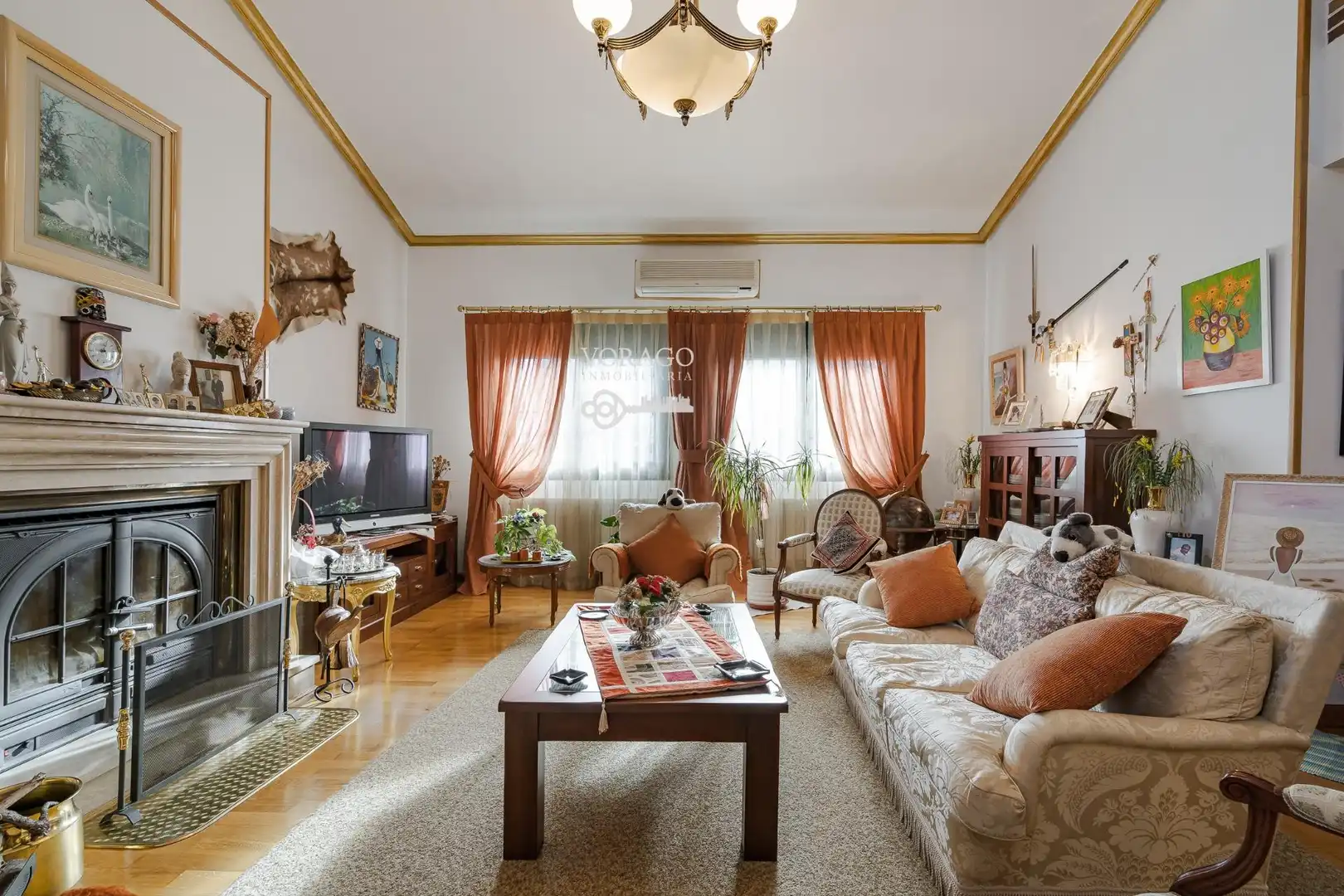 Sala de estar de Casa o chalet en venta en Villanueva de la Torre con Calefacción, Jardín privado y Terraza