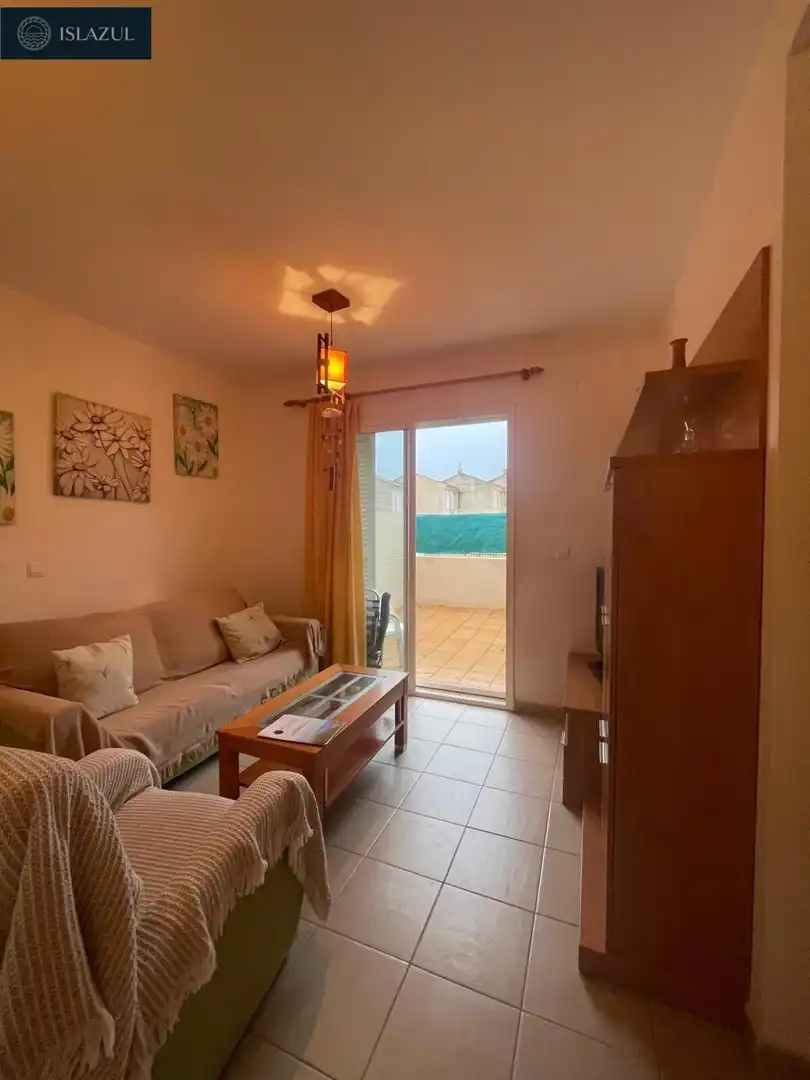 Sala d'estar de Casa adosada en venda en Isla Cristina amb Jardí privat, Terrassa i Moblat