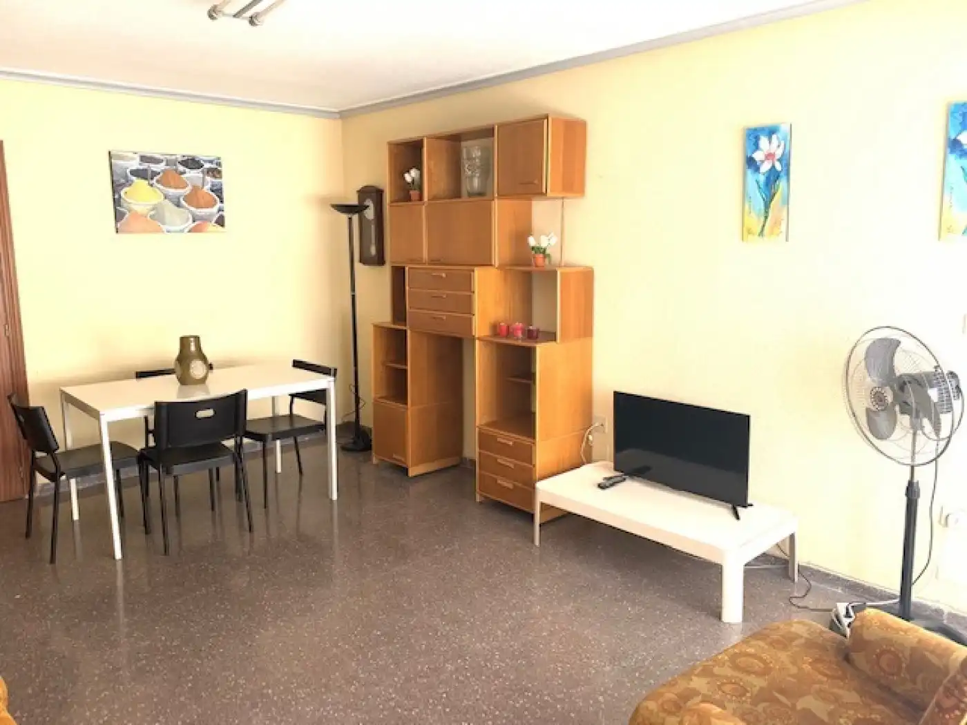 Sala de estar de Piso de alquiler en Murcia con Terraza, Amueblado y Balcón