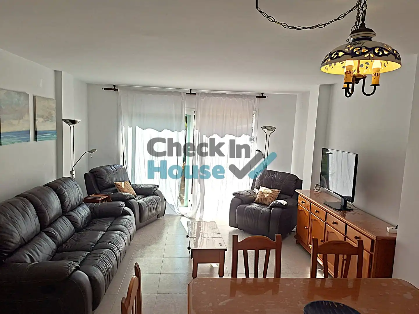 Living room of Detached homes for rent in Sant Feliu de Guíxols  with Heating, Private garden and Furnished
