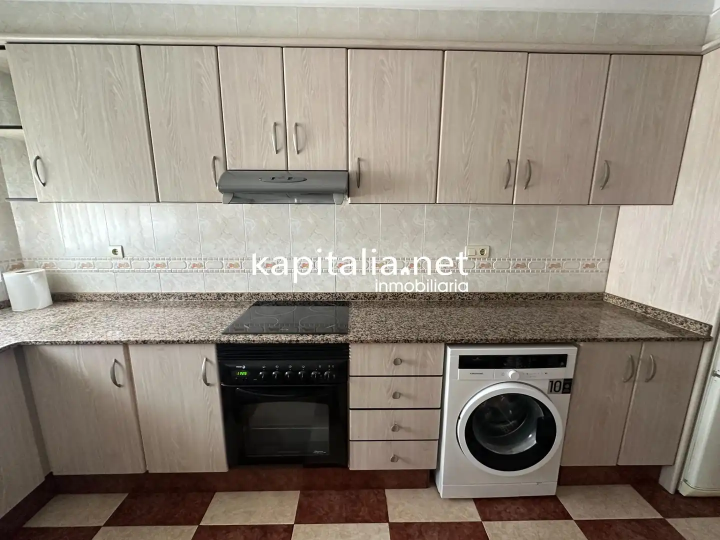 Kitchen of Flat for sale in Albaida  with Air Conditioner, Terrace and Storage room