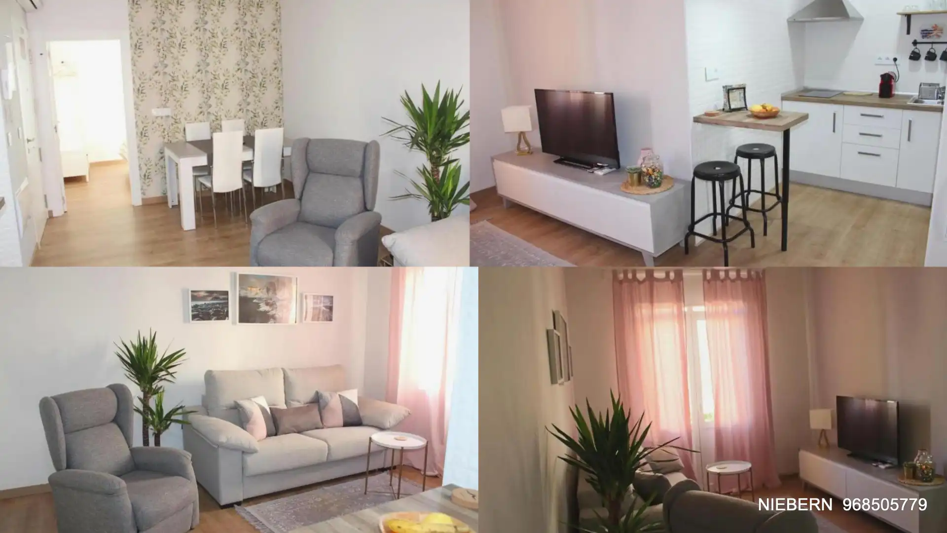 Sala de estar de Piso en venta en Cartagena con Aire acondicionado, Amueblado y Balcón